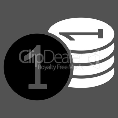 Coins icon from Business Bicolor Set