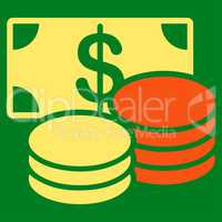 Cash icon from Business Bicolor Set
