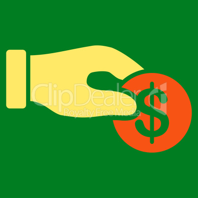 Donation icon from Business Bicolor Set