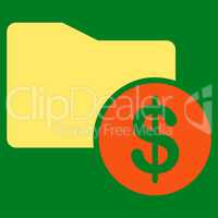 Money Folder icon from Business Bicolor Set