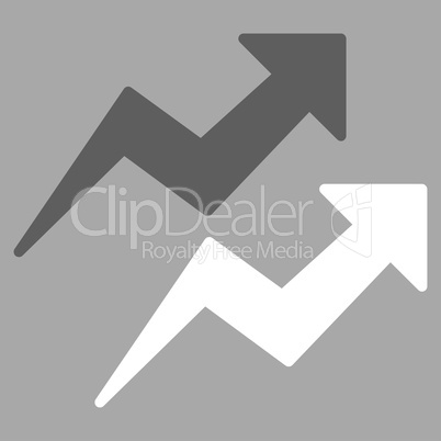 Trends icon from Business Bicolor Set