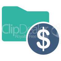 Money Folder icon from Business Bicolor Set