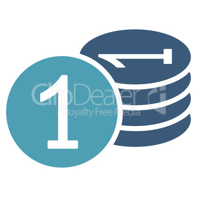 Coins icon from Business Bicolor Set