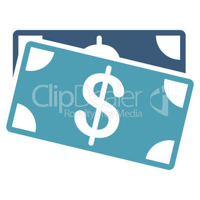 Dollar Banknotes icon from Business Bicolor Set