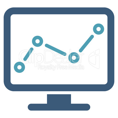 Monitoring icon from Business Bicolor Set