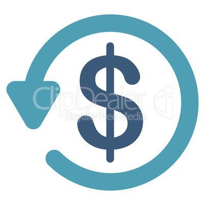 Refund icon from Business Bicolor Set