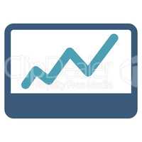 Stock Market icon from Business Bicolor Set