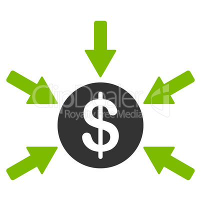 Income icon from Business Bicolor Set
