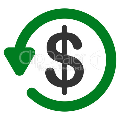 Refund icon from Business Bicolor Set