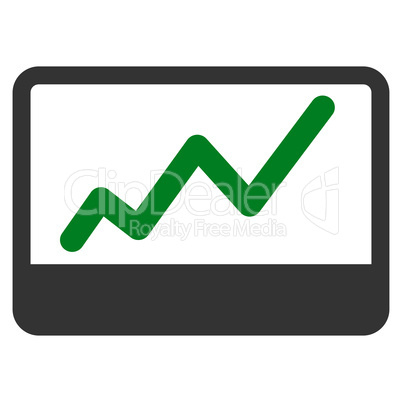 Stock Market icon from Business Bicolor Set