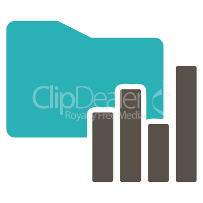 Charts Folder icon from Business Bicolor Set