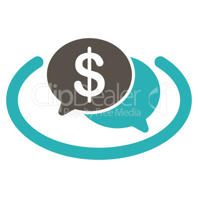 Financial Network icon from Business Bicolor Set