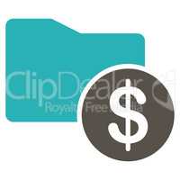 Money Folder icon from Business Bicolor Set
