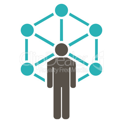 Network icon from Business Bicolor Set