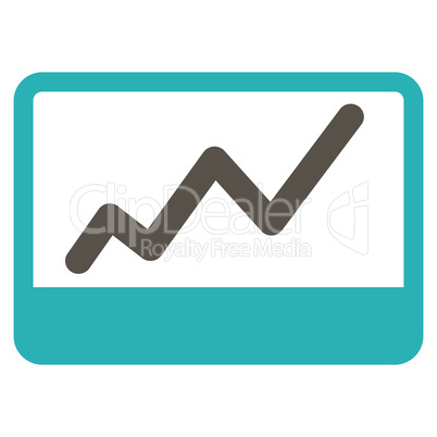 Stock Market icon from Business Bicolor Set