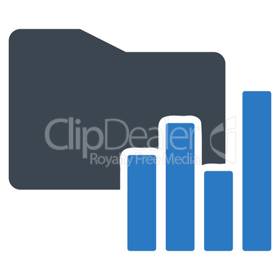 Charts Folder icon from Business Bicolor Set