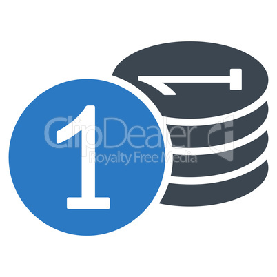 Coins icon from Business Bicolor Set