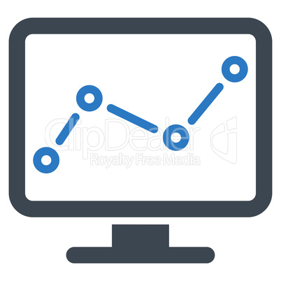 Monitoring icon from Business Bicolor Set