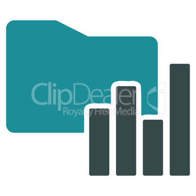 Charts Folder icon from Business Bicolor Set