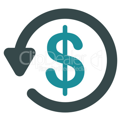 Refund icon from Business Bicolor Set