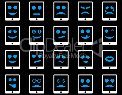 Emotion mobile tablet icons