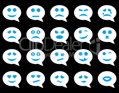 Chat emotion smile icons