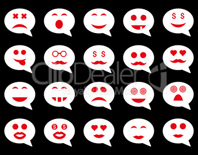 Chat emotion smile icons