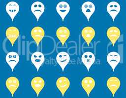 Emotion map marker icons.