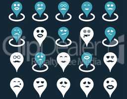 Smiled location icons