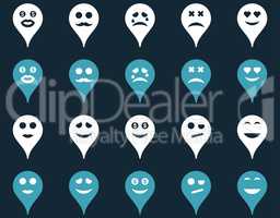 Emotion map marker icons