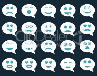 Chat emotion smile icons