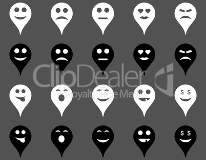Emotion map marker icons
