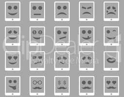 Emotion mobile tablet icons