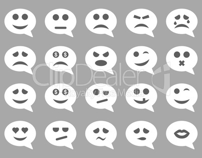 Chat emotion smile icons