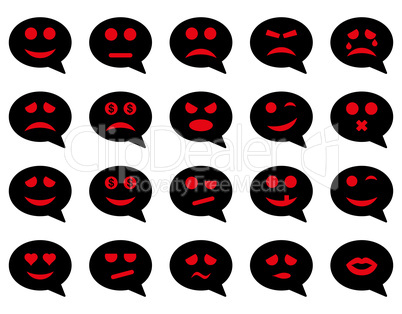 Chat emotion smile icons