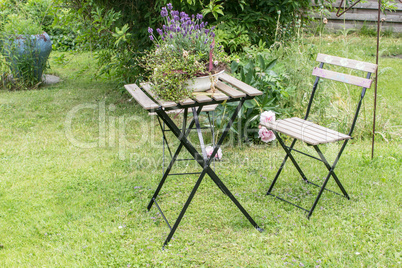 patio in the garden