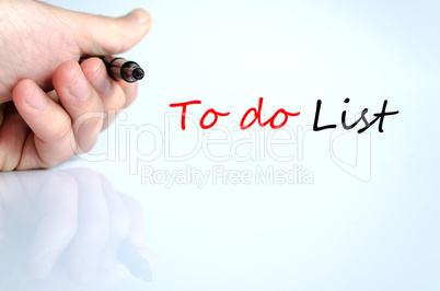 To do list Text Concept