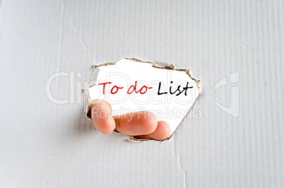 To do list Text Concept