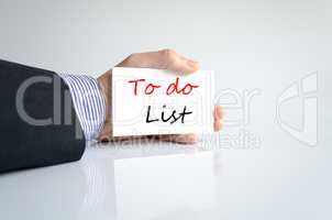 To do list Text Concept