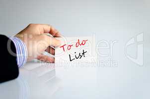 To do list Text Concept