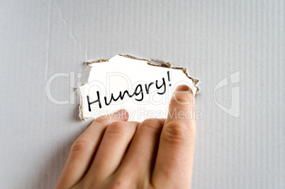 Hungry Text Concept