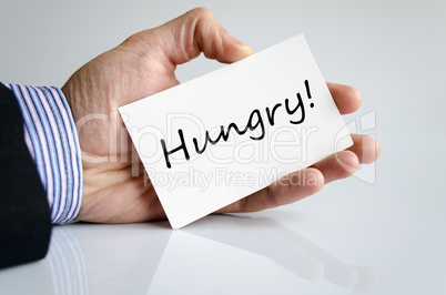 Hungry Text Concept