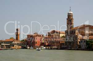 Hafeneinfahrt von Murano in Venedig