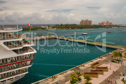 Kreuzfahrthafen in Nassau auf den Bahamas