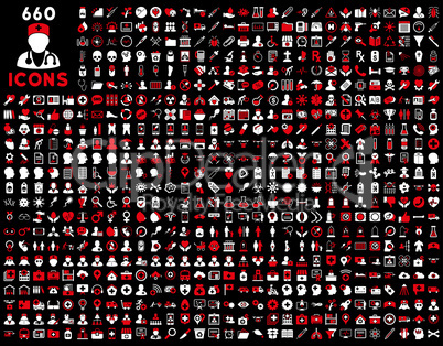Medical glyph icons