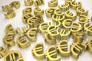 golden euro signs