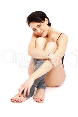 relaxing woman