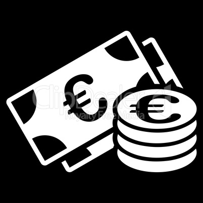Euro cash icon