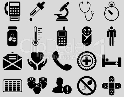 Medical bicolor icons