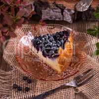 Cheesecake blueberries